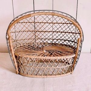Wicker plant holder